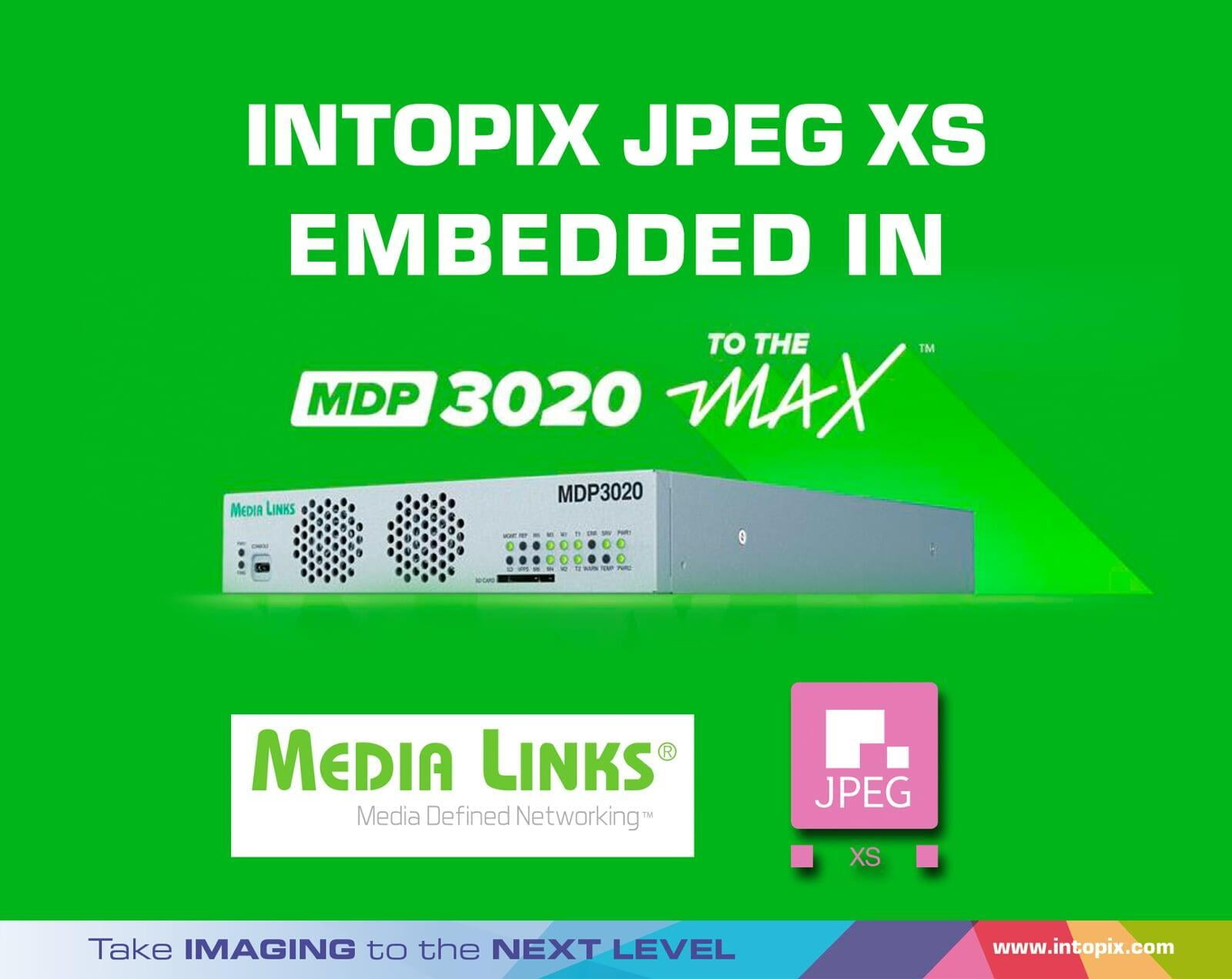 JPEG XS嵌入MDP3020 MAX中，以滿足對 live 內容